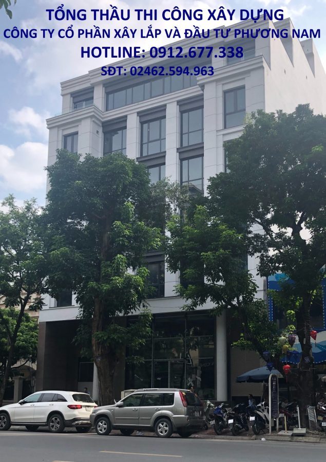 thi công tòa nhà văn phòng